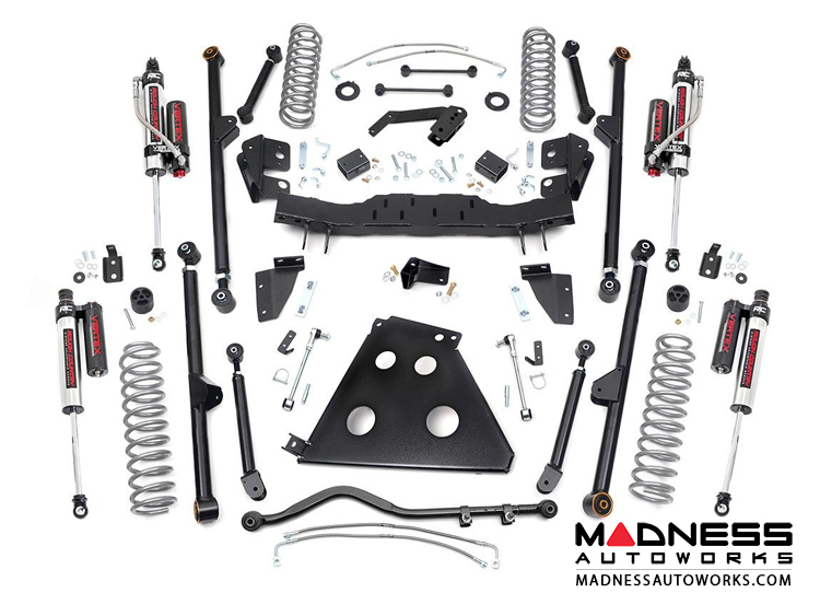 Jeep Wrangler JK Unlimited Long Arm Suspension Kit w/Vertex Reservoir Shocks - 4" Lift